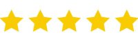 Five yellow stars customer product rating. Icon fow web applications and websites. EPS 10
